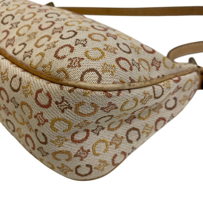 Celine Handbag Cf00/33 Canvas Beige C Macadam Jacquard