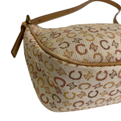 Celine Handbag Cf00/33 Canvas Beige C Macadam Jacquard