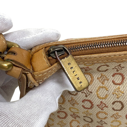 Celine Handbag Cf00/33 Canvas Beige C Macadam Jacquard