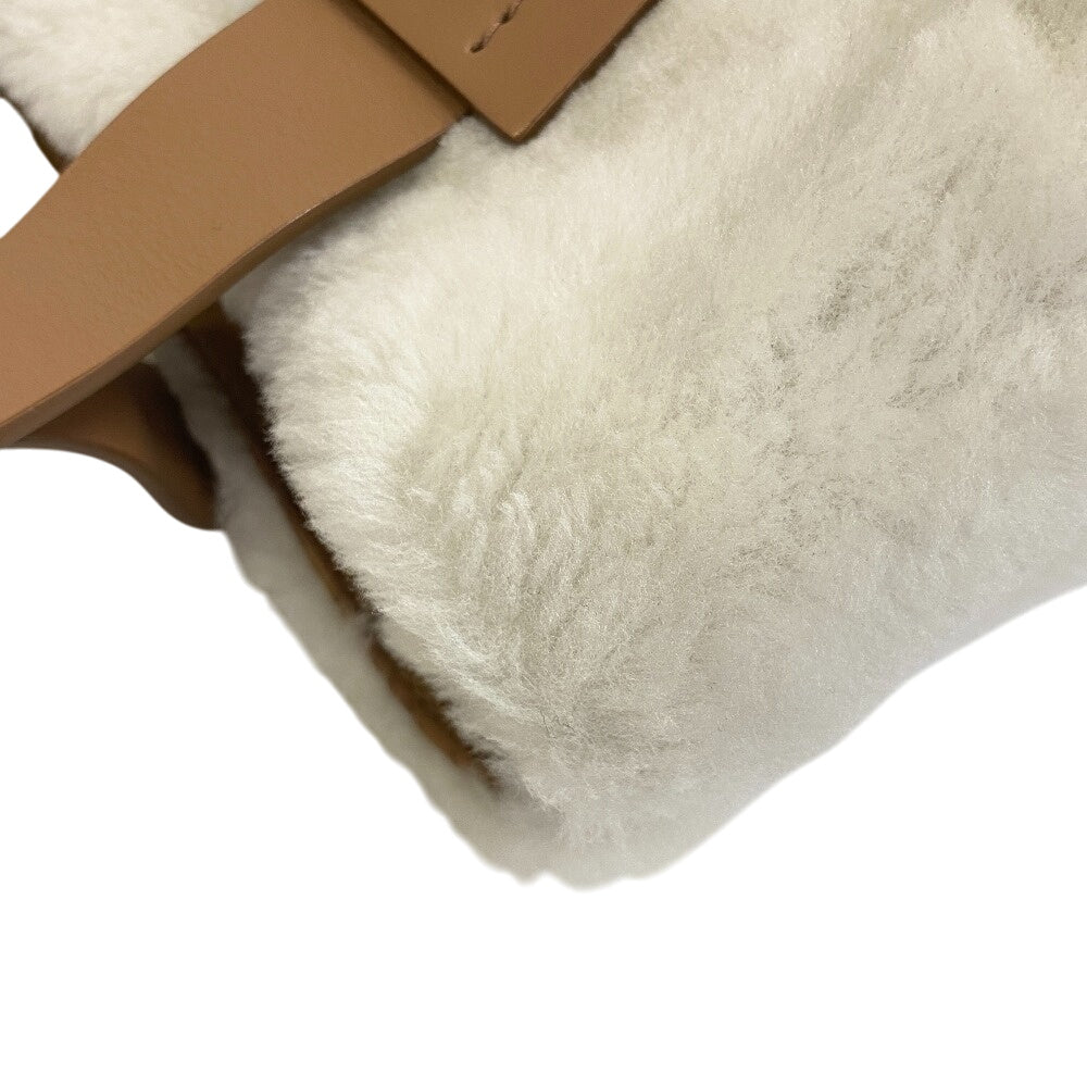 Miumiu Handbag Fur, Leather White