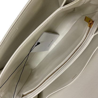 Celine Shoulder Bag 187363 Leather White Classic Triomphe