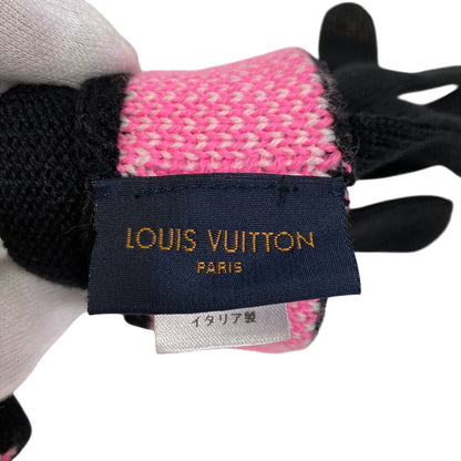 Louis Vuitton Gloves M76451 Wool Black 3D Monogram Gon