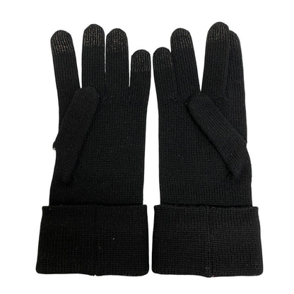 Louis Vuitton Gloves M76451 Wool Black 3D Monogram Gon