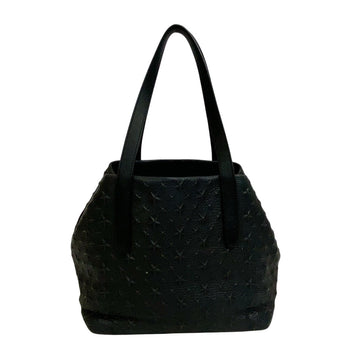 Jimmy Choo Tote Bag Leather Black Studs