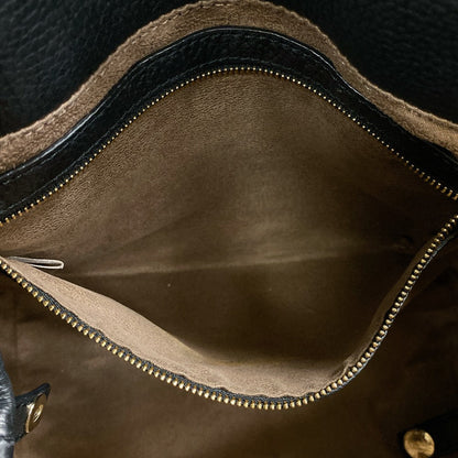 Jimmy Choo Tote Bag Leather Black Studs