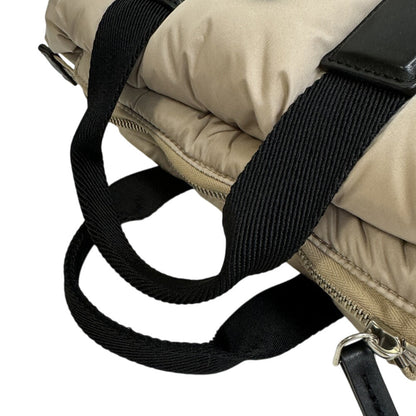 Moncler Handbag Nylon, Cotton Beige Mini Character Dock