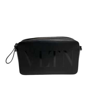 Valentino Shoulder Bag Leather, Suede Black Vltn Logo