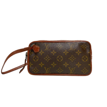 Louis Vuitton Clutch Bag M51828 Leather Brown Monogram Marley Bandouliere Old Model