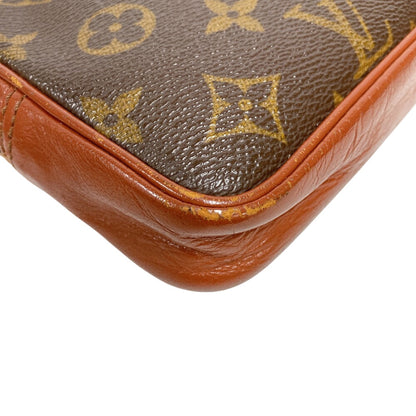 Louis Vuitton Clutch Bag M51828 Leather Brown Monogram Marley Bandouliere Old Model