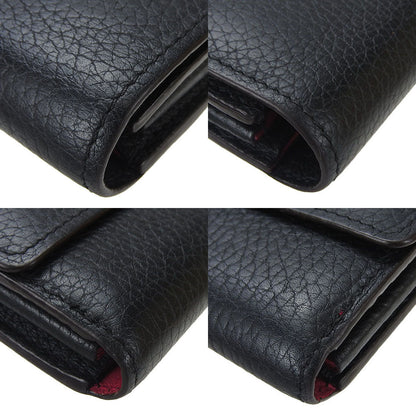 Louis Vuitton Long Wallet Purse M61248 Leather Black Portefeuille Capsine Women