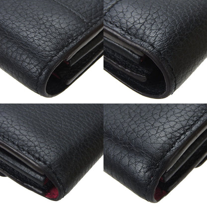 Louis Vuitton Long Wallet Purse M61248 Leather Black Portefeuille Capsine Women