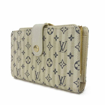 Louis Vuitton Bifold Wallet M95659 Monogram Minilan , Leather White Portonebier Vienova Women