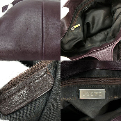 Loewe Shoulder Bag Leather Purple Women