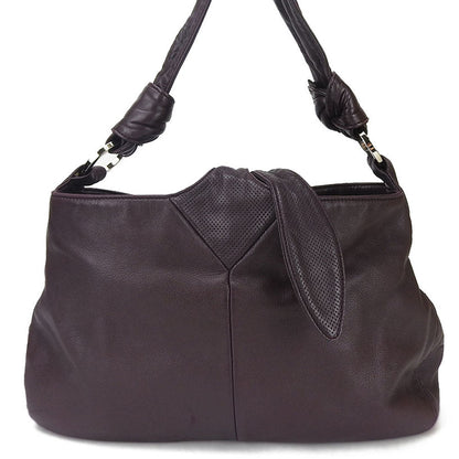 Loewe Shoulder Bag Leather Purple Women