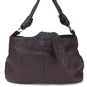 Loewe Shoulder Bag Leather Purple Women