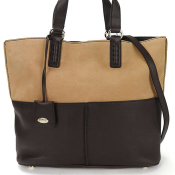 Todfs Handbag Leather Beige Women