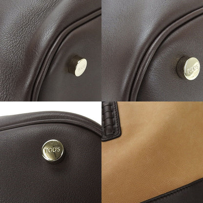 Todfs Handbag Leather Beige Women