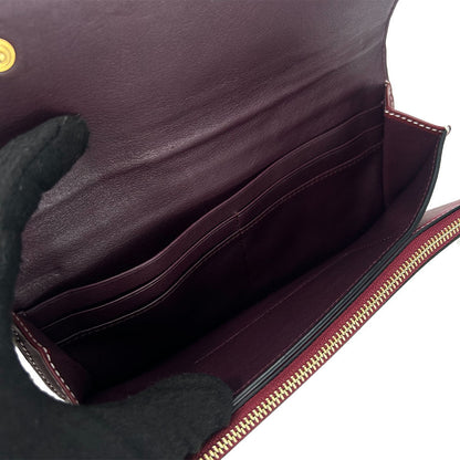 Loewe Shoulder Bag Leather Bordeaux Anagram Women