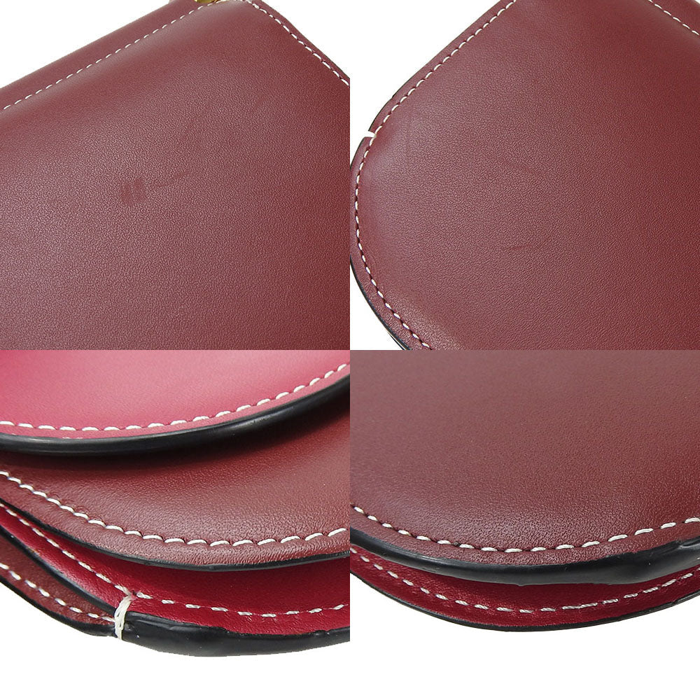 Loewe Shoulder Bag Leather Bordeaux Anagram Women