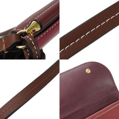 Loewe Shoulder Bag Leather Bordeaux Anagram Women