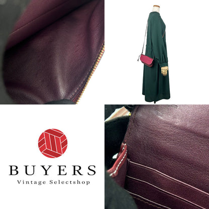 Loewe Shoulder Bag Leather Bordeaux Anagram Women