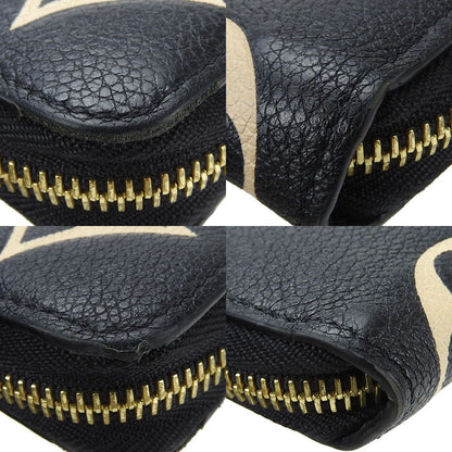 Louis Vuitton Long Wallet Purse M80481 Monogram Ann Platt Black Zippy Wallet Women(Unisex)
