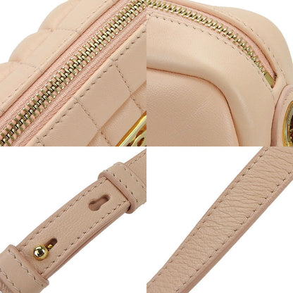 Burberry Shoulder Bag Leather Pink Mini Roller Women