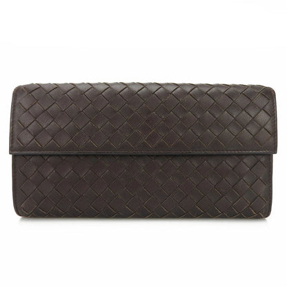 Bottegaveneta Long Wallet Purse 150509 Leather Brown Women
