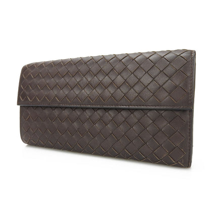 Bottegaveneta Long Wallet Purse 150509 Leather Brown Women