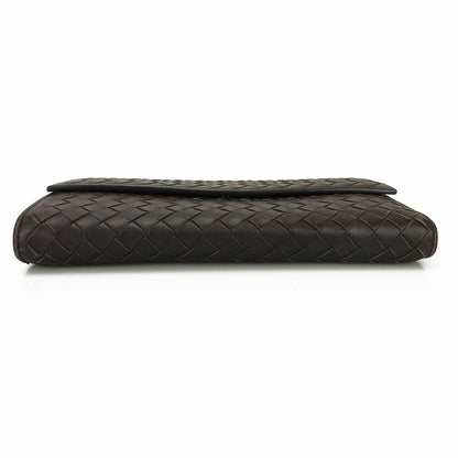 Bottegaveneta Long Wallet Purse 150509 Leather Brown Women