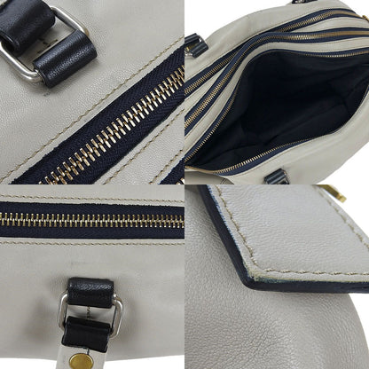 Celine Handbag 166393Fts.08Gc Leather Gray Marine Women