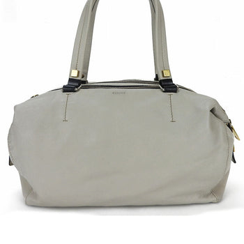 Celine Handbag 166393Fts.08Gc Leather Gray Marine Women