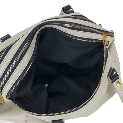 Celine Handbag 166393Fts.08Gc Leather Gray Marine Women