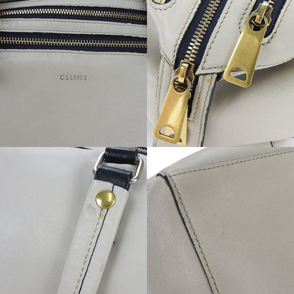 Celine Handbag 166393Fts.08Gc Leather Gray Marine Women