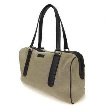 Gucci Boston Duffel Bag 257288 Canvas, Leather Beige Women