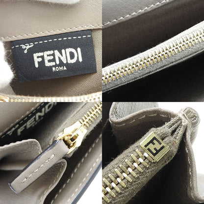 Fendi Bifold Wallet 8M0308 Leather Beige Peekaboo