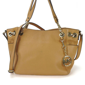 Michael Kors Tote Bag 30S5Gtce2L Leather Beige Women