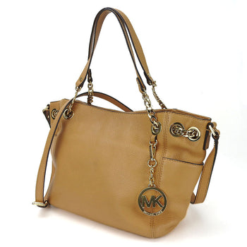 Michael Kors Tote Bag 30S5Gtce2L Leather Beige Women