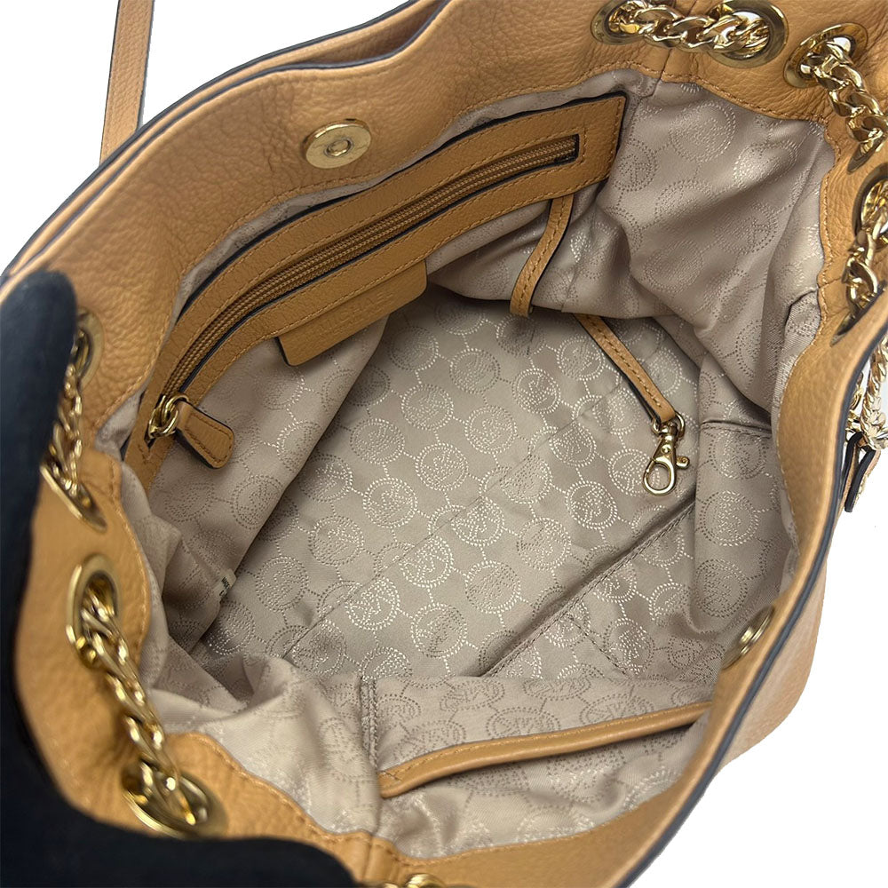 Michael Kors Tote Bag 30S5Gtce2L Leather Beige Women