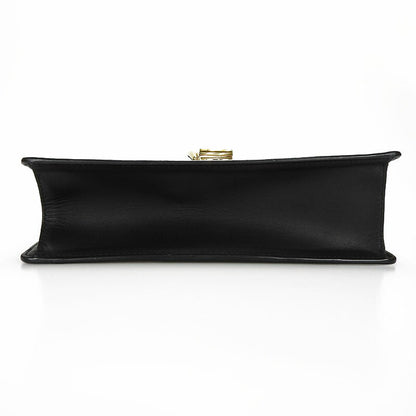 Gucci Shoulder Bag 421882 Leather Black Web Line Silvi Small Women