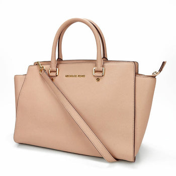 Michael Kors Handbag 30S3Glms7L Leather Pink Beige Type Women