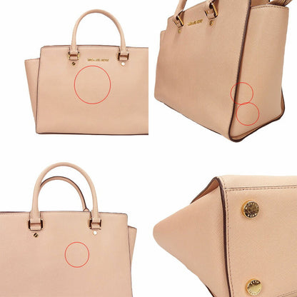 Michael Kors Handbag 30S3Glms7L Leather Pink Beige Type Women