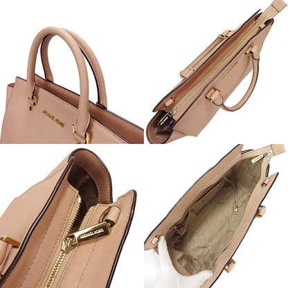 Michael Kors Handbag 30S3Glms7L Leather Pink Beige Type Women