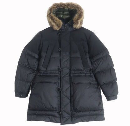 Moncler Down Coat Nylon Black Mens 2