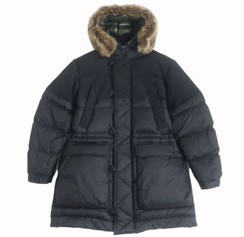Moncler Down Coat Nylon Black Mens 2