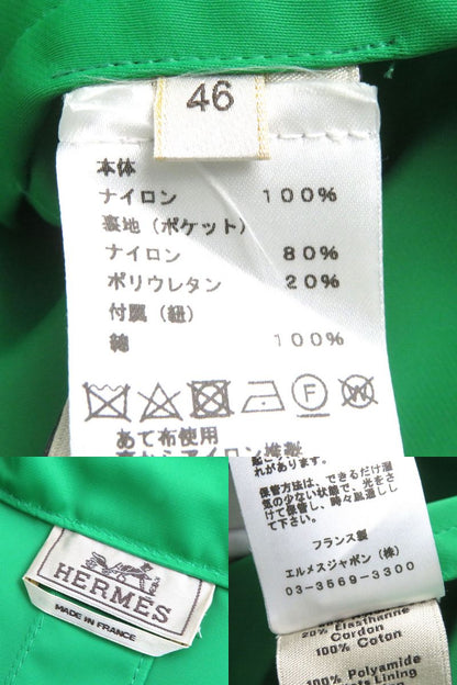 Hermes Pullover Nylon Green Mens 46