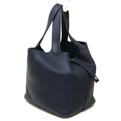 Hermes Handbag Taurillon Clemence Bruny Pico Tan Lock Mm