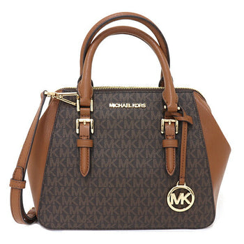 Michael Kors Handbag Pvc Coated Canvas Brown Signature 2Way