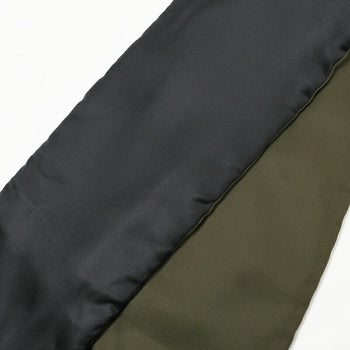 Burberry Scarf Silk, Polyester/Filling=Batting Black Long Scarf Embroidered Logo Mens