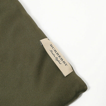 Burberry Scarf Silk, Polyester/Filling=Batting Black Long Scarf Embroidered Logo Mens